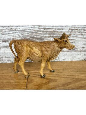 Vintage Standing Ox Cow Stable Animal Nativity Figure Made In Italy 4"